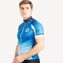 Dare 2b AEP VIrtuosity Homme Cyclosport Maillot Manches Courtes - Dégradé Bleu / Blanc -Rogelli Boutique aep virtuosity homme cyclosport maillot manches courtes degrade bleu blanc 3