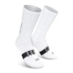 GOBIK Chaussettes De Cyclisme Aérodynamiques Vortex Blanc