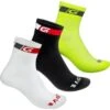 GripGrab Chaussettes Vélo 3-Pack Tricolore Regular Cut 1 GripGrab Chaussettes Vélo 3-Pack Tricolore Regular Cut -Rogelli Boutique chaussettes velo 3 pack tricolore regular cut