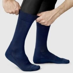 GripGrab Chaussettes Vélo D'hiver Alpine Merino High Cut Navy -Rogelli Boutique chaussettes velo dhiver alpine merino high cut navy 4