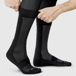 GripGrab Chaussettes Vélo D'hiver Alpine Merino High Cut Noir -Rogelli Boutique chaussettes velo dhiver alpine merino high cut noir 4