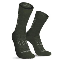 GOBIK Chaussettes Vélo Hiver Winter Merino Army