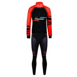 Collant Vélo Long Homme LUXURY COLD Noir/rouge -Rogelli Boutique collant velo long homme luxury cold noirrouge 4