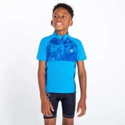 Dare 2b Go Faster II Maillot De Cyclisme Pour Enfant - Bleu -Rogelli Boutique go faster ii maillot de cyclisme pour enfant bleu 3