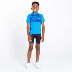 Dare 2b Go Faster II Maillot De Cyclisme Pour Enfant - Bleu -Rogelli Boutique go faster ii maillot de cyclisme pour enfant bleu 4