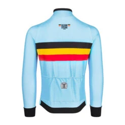 Bioracer Maillot Cycliste à Manches Longues - Bleu - Officiel Equipe Belgique (2023) -Rogelli Boutique maillot cycliste a manches longues bleu officiel equipe belgique 2023 2