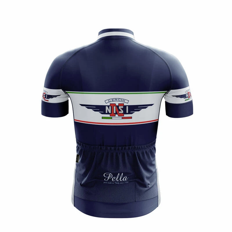 Maillot De Cyclisme à Manches Courtes Bleu Cerchi Nisi 4 Maillot De Cyclisme à Manches Courtes Bleu Cerchi Nisi – Image 2