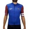 Maillot De Cyclisme Manches Courtes Bleu & Rouge 'Paterberg'