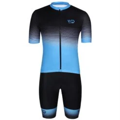Maillot De Vélo Manches Courtes WAVE Noir/bleu -Rogelli Boutique maillot de velo manches courtes wave noirbleu 3
