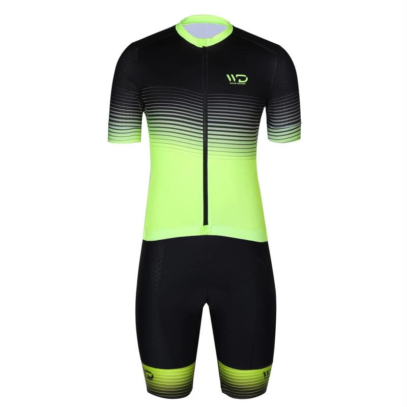 Maillot De Vélo Manches Courtes WAVE Noir/jaune 6 Maillot De Vélo Manches Courtes WAVE Noir/jaune – Image 4