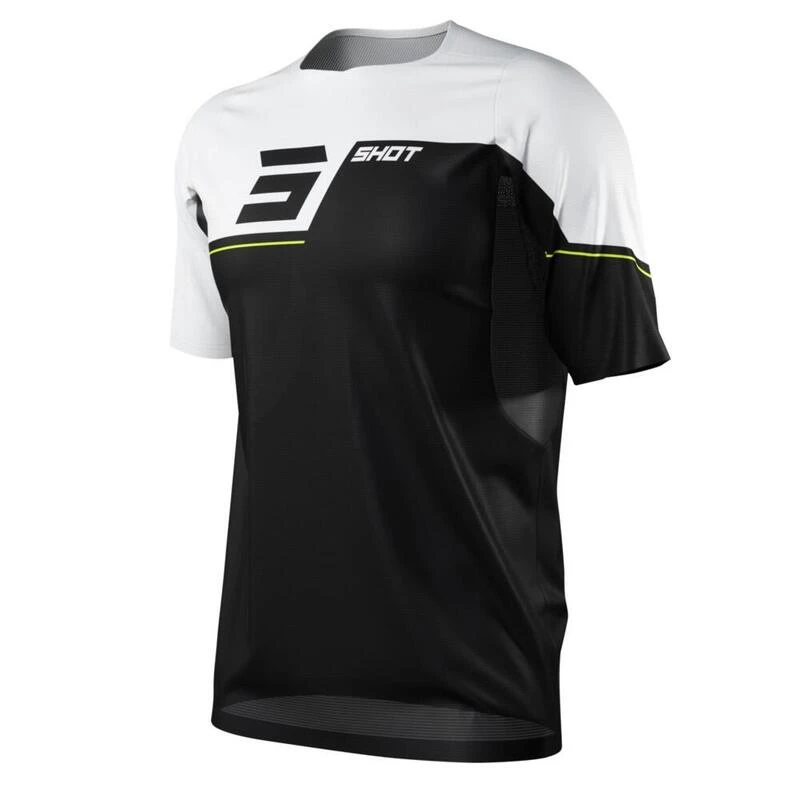 Maillot Manches Courtes Shot Revolt Noir/Blanc Enfant 3 Maillot Manches Courtes Shot Revolt Noir/Blanc Enfant