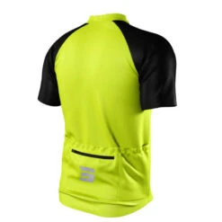 Maillot Manches Courtes Shot Unlimited Zip Jaune -Rogelli Boutique maillot manches courtes shot unlimited zip jaune 2
