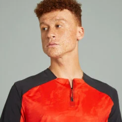 Rockrider MAILLOT MANCHES COURTES VELO VTT EXPL 500 ROUGE -Rogelli Boutique maillot manches courtes velo vtt expl 500 rouge 2