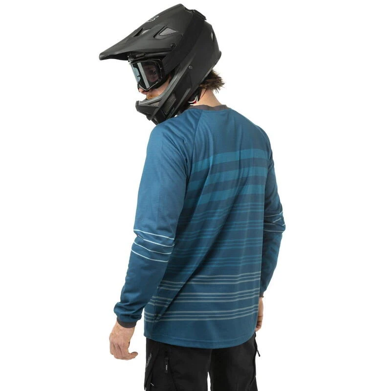 Maillot Manches Longues Vélo - LS Bleu 4 Maillot Manches Longues Vélo - LS Bleu – Image 2