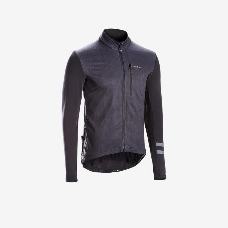 MAILLOT MANCHES LONGUES VELO ROUTE TRIBAN RC500 NOIR 3 MAILLOT MANCHES LONGUES VELO ROUTE TRIBAN RC500 NOIR