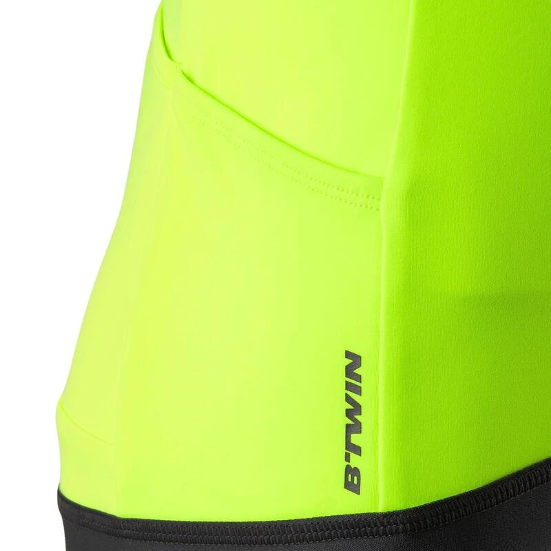 BTWIN MAILLOT ML ENFANT 900 GRIS JAUNE 5 BTWIN MAILLOT ML ENFANT 900 GRIS JAUNE – Image 3