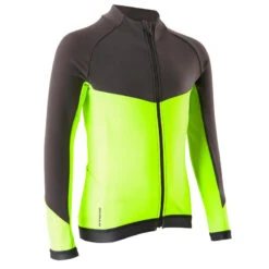 BTWIN MAILLOT ML ENFANT 900 GRIS JAUNE