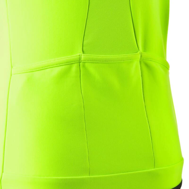 BTWIN MAILLOT ML ENFANT 900 GRIS JAUNE 7 BTWIN MAILLOT ML ENFANT 900 GRIS JAUNE – Image 5