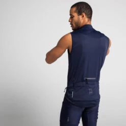 MAILLOT SANS MANCHES VELO ROUTE HOMME RC500 Bleu Marine -Rogelli Boutique maillot sans manches velo route homme rc500 bleu marine 2