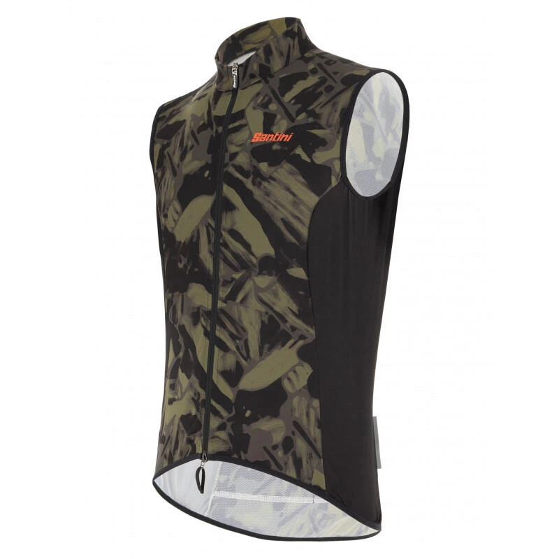 Santini Nebula Gravel - Gilet Coupe Vent - Homme - Vert-militaire Velò 5 Santini Nebula Gravel - Gilet Coupe Vent - Homme - Vert-militaire Velò – Image 3