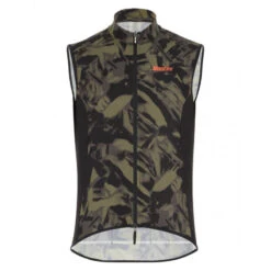 Santini Nebula Gravel - Gilet Coupe Vent - Homme - Vert-militaire Velò