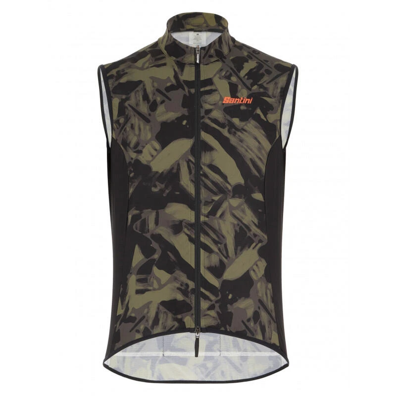 Santini Nebula Gravel - Gilet Coupe Vent - Homme - Vert-militaire Velò 3 Santini Nebula Gravel - Gilet Coupe Vent - Homme - Vert-militaire Velò