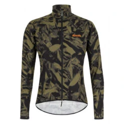 Santini Nebula Gravel - Veste Coupe Vent - Homme - Vert-militaire Velò