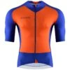 PIPPO - Stelvio Jersey Maillot De Course Bleu Orange -Rogelli Boutique pippo stelvio jersey maillot de course bleu orange