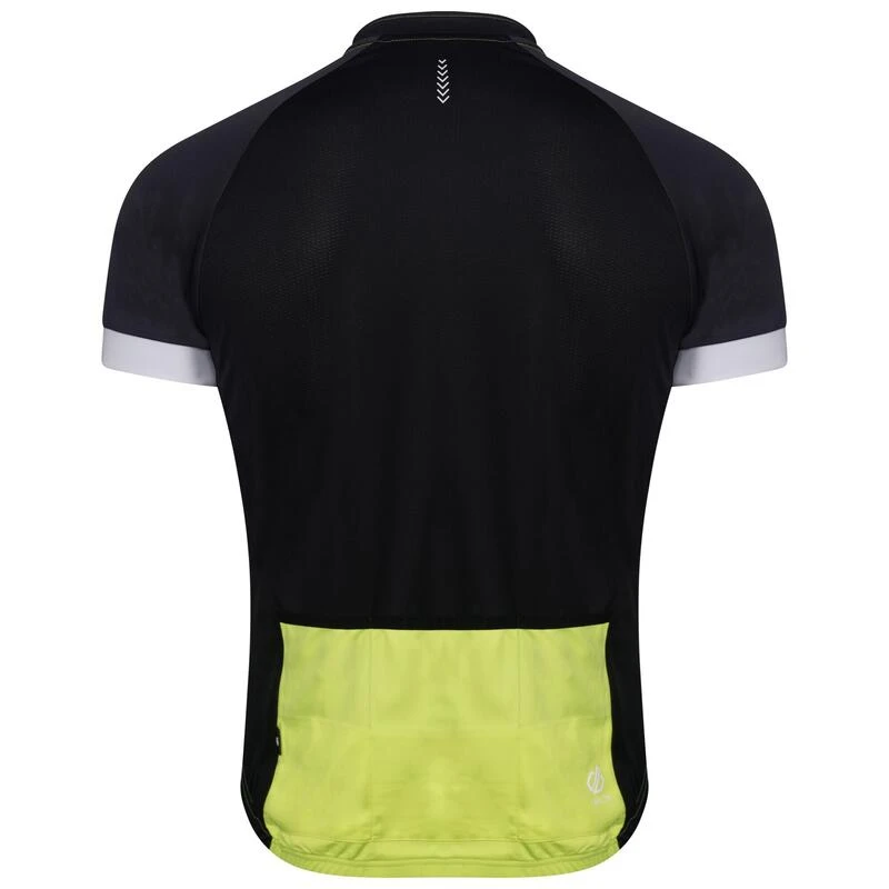 Dare 2b Protraction Homme Cyclosport Maillot - Jaune Clair / Noir 5 Dare 2b Protraction Homme Cyclosport Maillot - Jaune Clair / Noir – Image 3