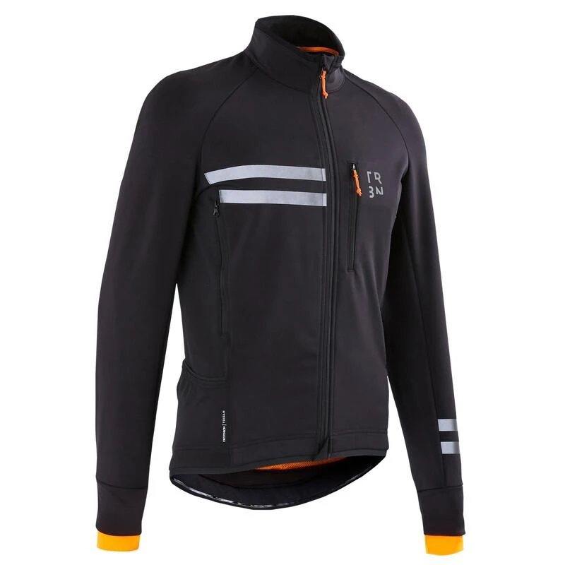Reconditionné - Veste Vélo Route Manches Longues Hiver Homme - RC500 Noire 3 Reconditionné - Veste Vélo Route Manches Longues Hiver Homme - RC500 Noire