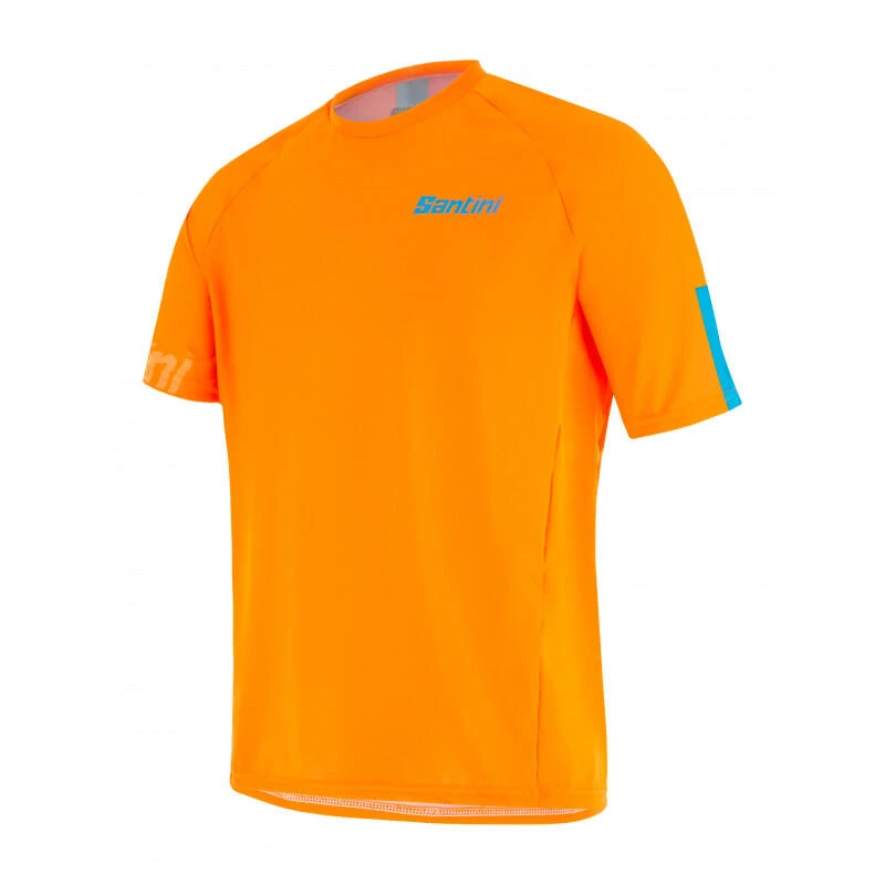 Santini Sasso - Maillot Mtb - Unisex - Orange-fluo - Vélo 5 Santini Sasso - Maillot Mtb - Unisex - Orange-fluo - Vélo – Image 3