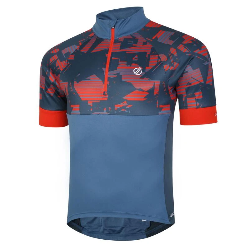 Dare 2b Stay The Course II T-shirt De Cyclisme Zippé à Moitié Pour Homme - Bleu 4 Dare 2b Stay The Course II T-shirt De Cyclisme Zippé à Moitié Pour Homme - Bleu – Image 2