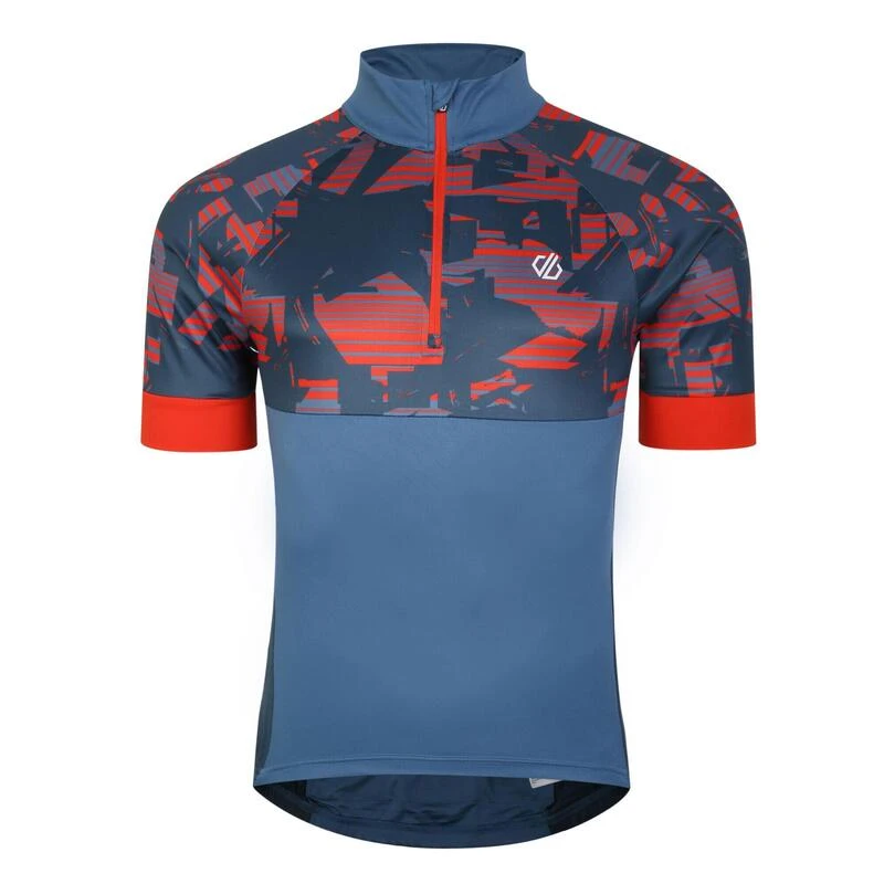 Dare 2b Stay The Course II T-shirt De Cyclisme Zippé à Moitié Pour Homme - Bleu 3 Dare 2b Stay The Course II T-shirt De Cyclisme Zippé à Moitié Pour Homme - Bleu
