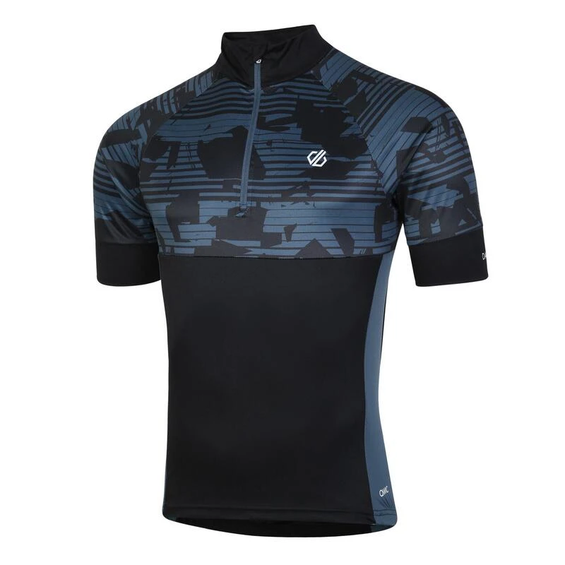 Dare 2b Stay The Course II T-shirt De Cyclisme Zippé à Moitié Pour Homme - Noir 4 Dare 2b Stay The Course II T-shirt De Cyclisme Zippé à Moitié Pour Homme - Noir – Image 2
