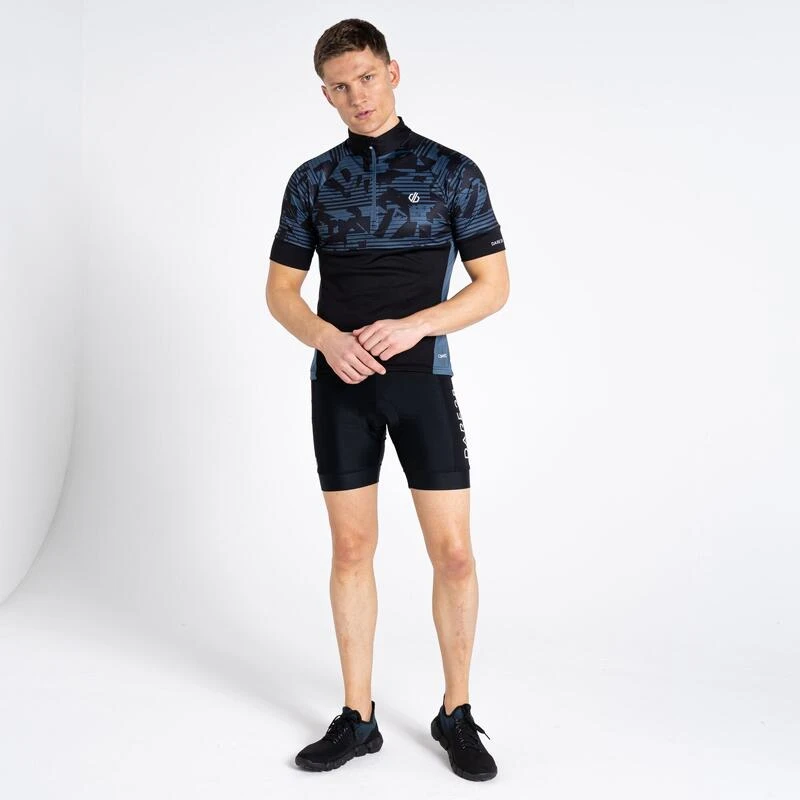 Dare 2b Stay The Course II T-shirt De Cyclisme Zippé à Moitié Pour Homme - Noir 6 Dare 2b Stay The Course II T-shirt De Cyclisme Zippé à Moitié Pour Homme - Noir – Image 4