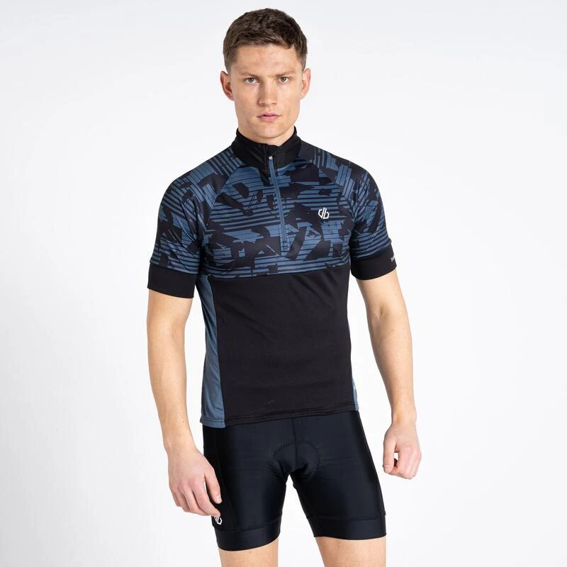 Dare 2b Stay The Course II T-shirt De Cyclisme Zippé à Moitié Pour Homme - Noir 7 Dare 2b Stay The Course II T-shirt De Cyclisme Zippé à Moitié Pour Homme - Noir – Image 5