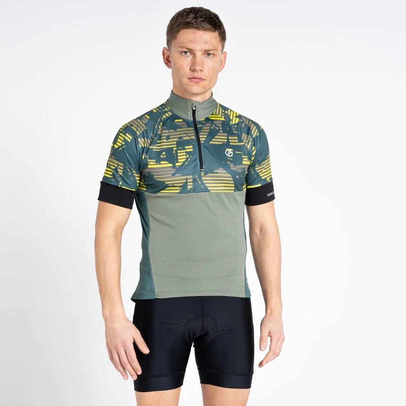 Dare 2b Stay The Course II T-shirt De Cyclisme Zippé à Moitié Pour Homme - Vert 7 Dare 2b Stay The Course II T-shirt De Cyclisme Zippé à Moitié Pour Homme - Vert – Image 5