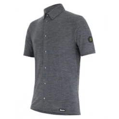 Santini Summer Gravel - Chemise Technique - Homme - Gris Velò -Rogelli Boutique summer gravel chemise technique homme gris velo 2