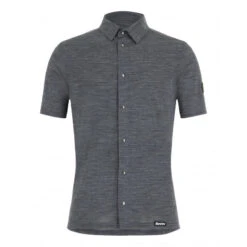Santini Summer Gravel - Chemise Technique - Homme - Gris Velò