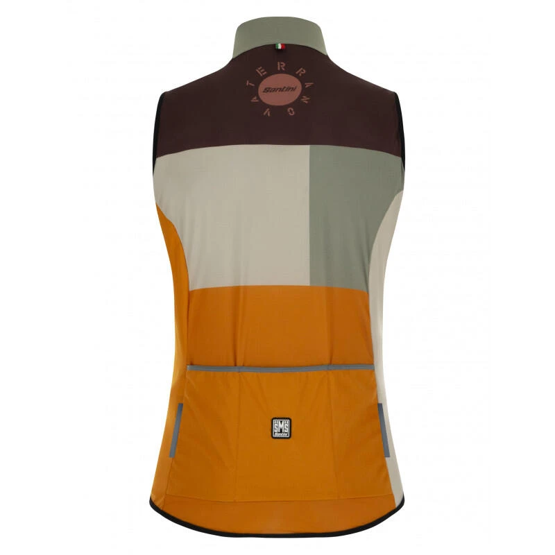 Santini Terranova - Gilet Coupe Vent - Homme - Vert-militaire Velò 4 Santini Terranova - Gilet Coupe Vent - Homme - Vert-militaire Velò – Image 2