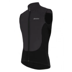 Santini Trail - Gilet Coupe Vent - Homme - Noir Velò -Rogelli Boutique trail gilet coupe vent homme noir velo 2