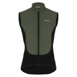 Santini Trail - Gilet Coupe Vent - Homme - Vert-militaire Velò