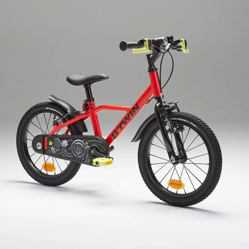 BTWIN VELO 16 POUCES 4-6 ANS 900 ALU RACING ROUGE 4 BTWIN VELO 16 POUCES 4-6 ANS 900 ALU RACING ROUGE – Image 2