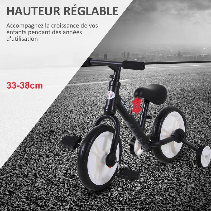 HOMCOM Vélo Enfant Draisienne 2 En 1 Roues 11" 6 HOMCOM Vélo Enfant Draisienne 2 En 1 Roues 11" – Image 4