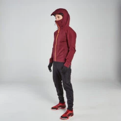 Rockrider VESTE COUPE PLUIE VELO VTT EXPL 700 BORDEAUX -Rogelli Boutique veste coupe pluie velo vtt expl 700 bordeaux 2