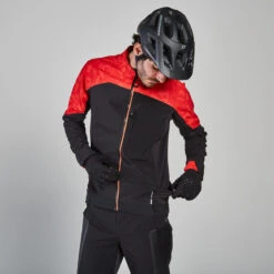 Rockrider Veste De Vélo VTT Randonnée Homme ST 500 Rouge Noire -Rogelli Boutique veste de velo vtt randonnee homme st 500 rouge noire 2