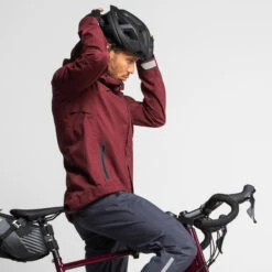 Rogelli Boutique -Rogelli Boutique veste pluie velo gravel bordeaux 1