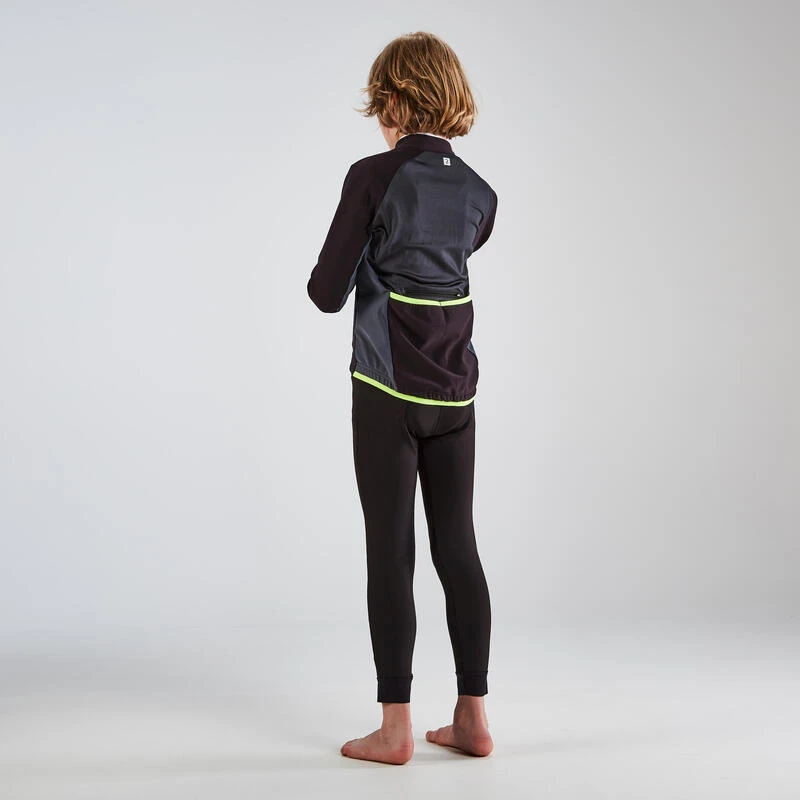 BTWIN VESTE VELO ENFANT 500 NOIRE JAUNE 5 BTWIN VESTE VELO ENFANT 500 NOIRE JAUNE – Image 3