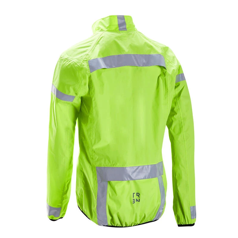 Veste Vélo Route Manches Longues Coupe-pluie Homme - RC120 Visible EN1150 5 Veste Vélo Route Manches Longues Coupe-pluie Homme - RC120 Visible EN1150 – Image 3