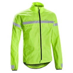 Veste Vélo Route Manches Longues Coupe-pluie Homme - RC120 Visible EN1150